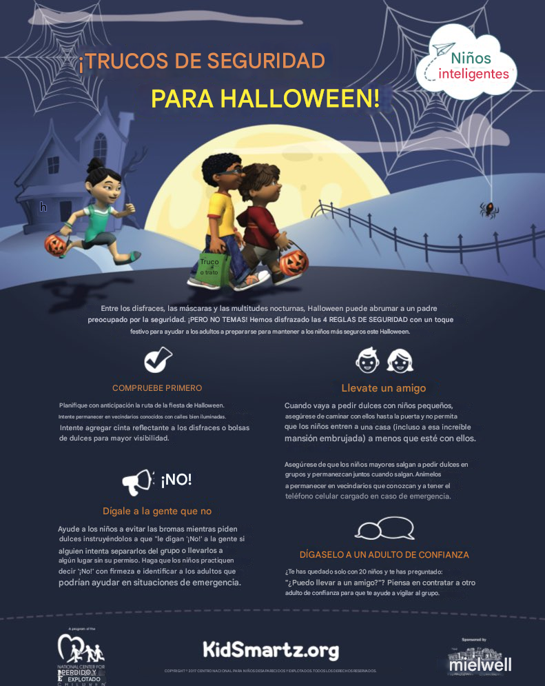 ¡Boo! 👻 Sigue estos consejos para que evites sustos la noche de Halloween