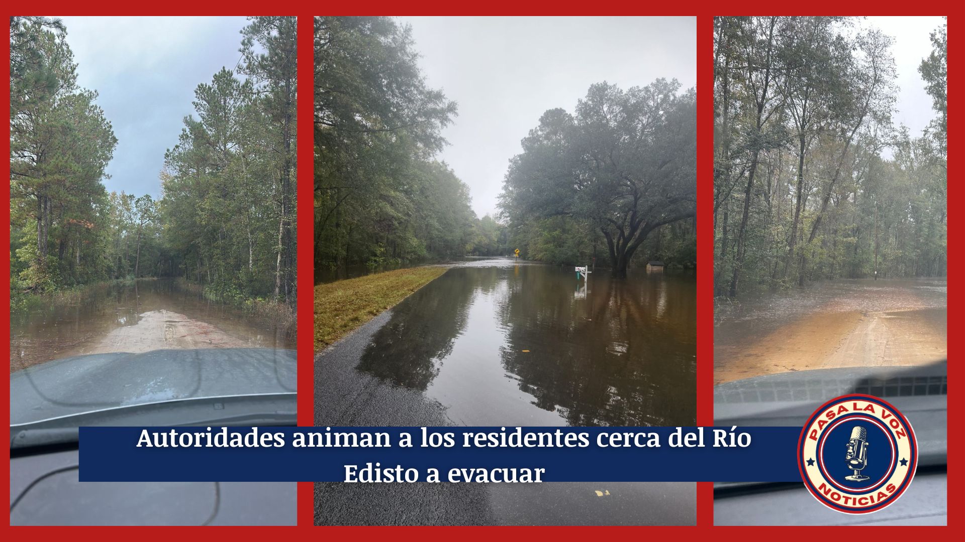 Autoridades animan a los residentes cerca del Río Edisto a evacuar