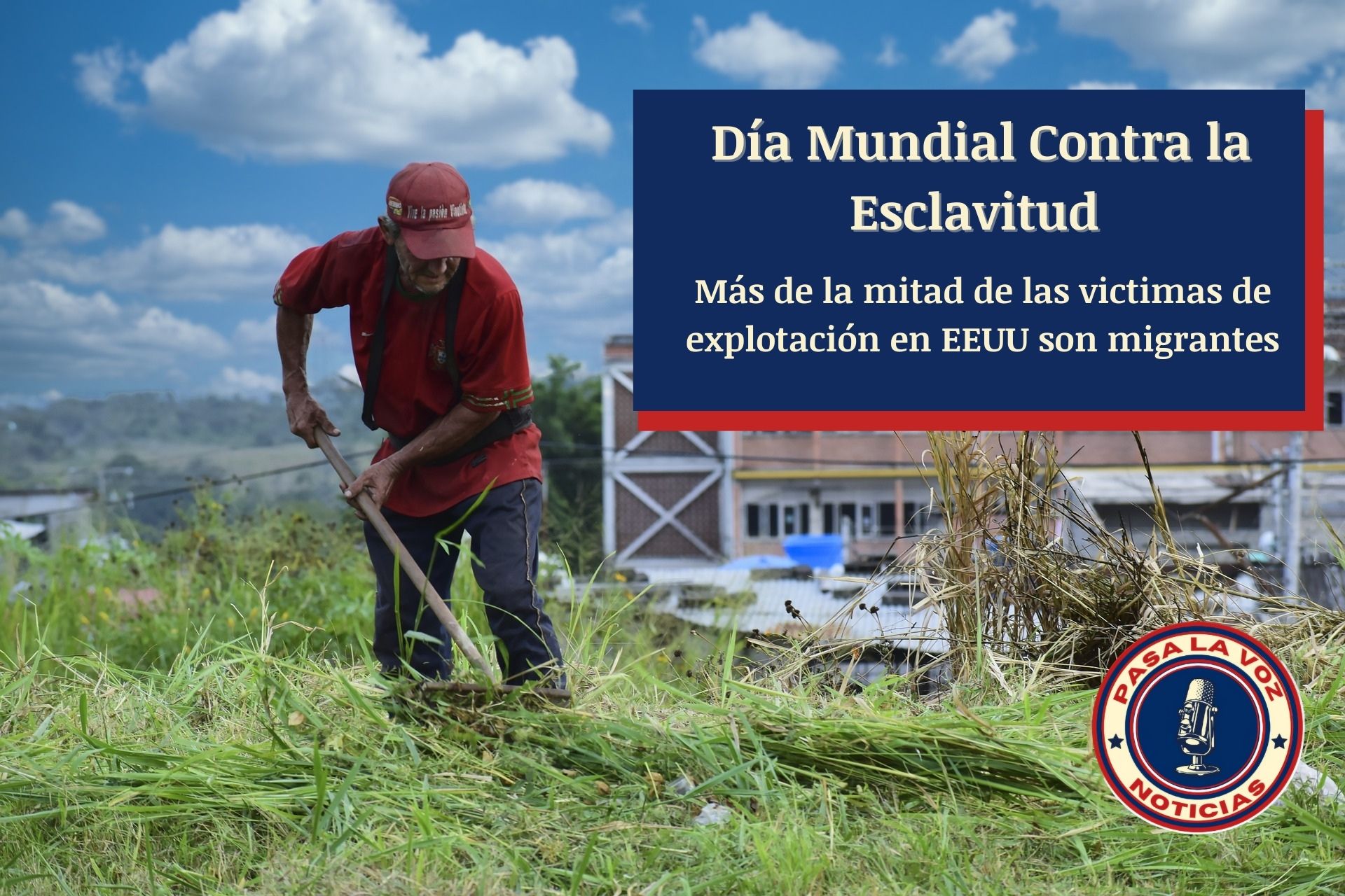 Hoy en el Día Mundial contra la esclavitud recordamos que más de la mitad de las víctimas de trabajo forzado y tráfico de personas en EEUU son migrantes
