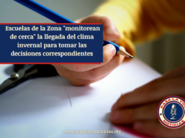 Escuelas de la Zona "monitorean de cerca" la llegada del clima invernal para tomar las decisiones correspondientes