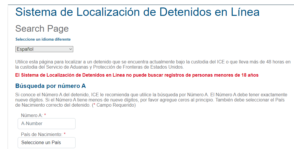 Recursos PLVN: Sistema de Localización de Detenidos