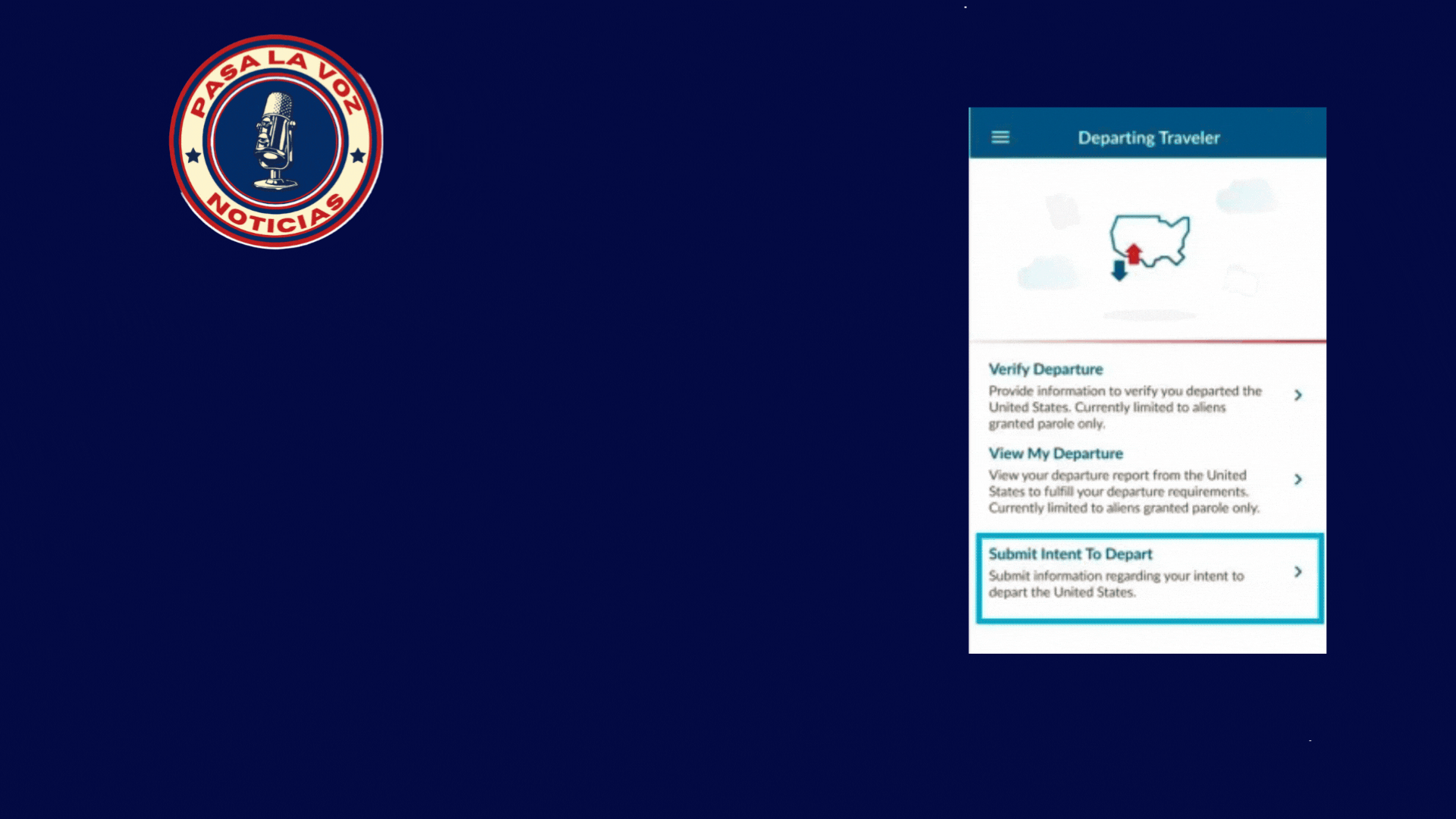 Gobierno estadounidense ofrece ayuda para volver al país de origen a través de la más reciente actualización de la CBP app