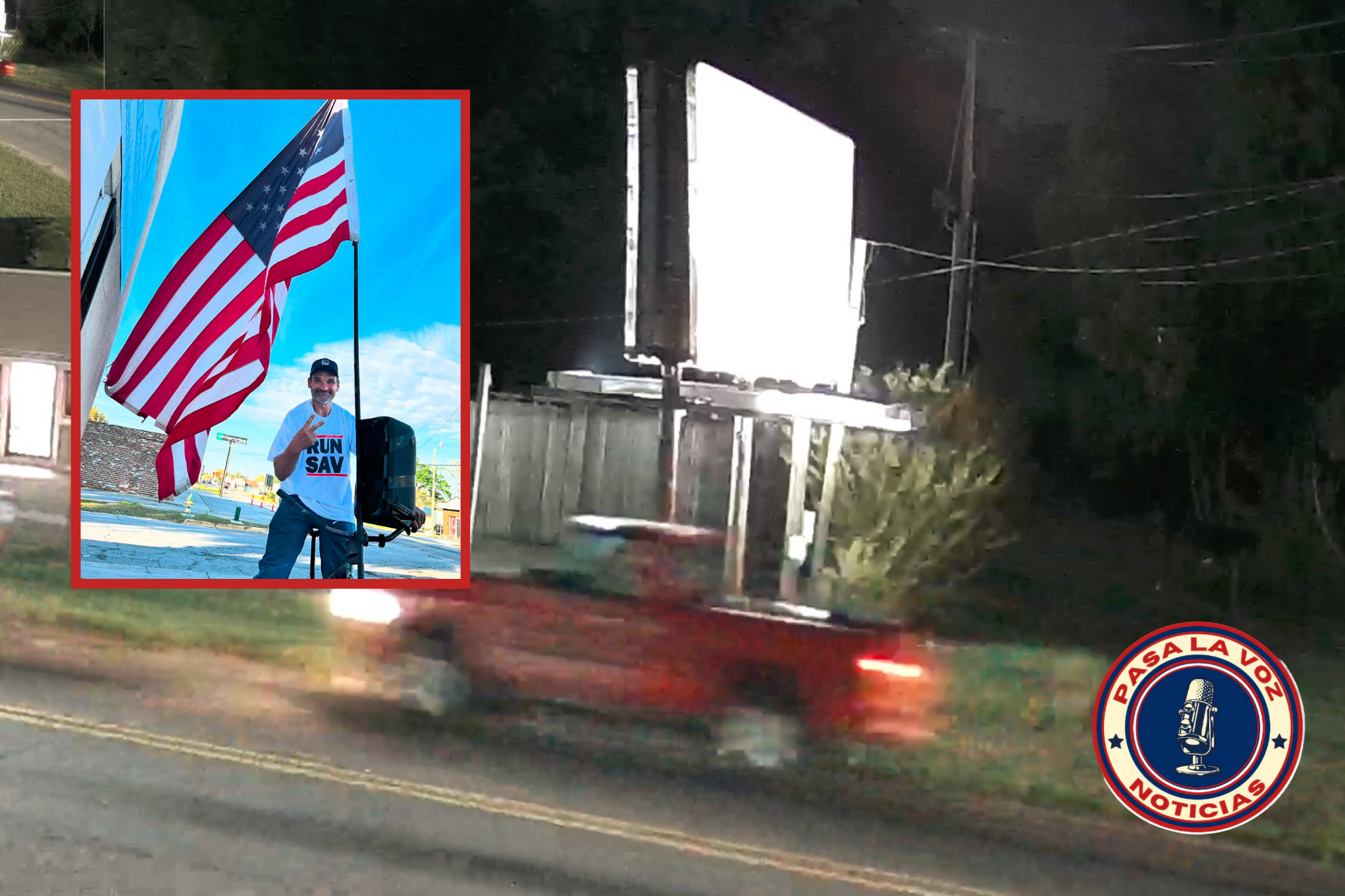 larry haywood SPD the flag man el hombre bandera savannah
