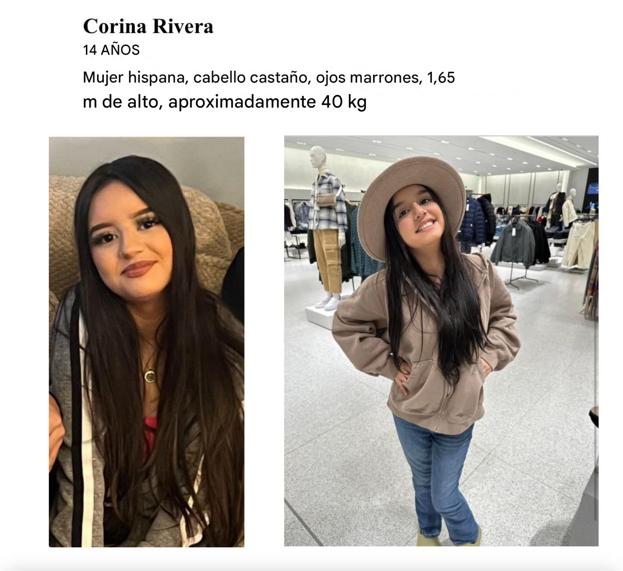 adolescente hispana desaparecida snellville corina rivera