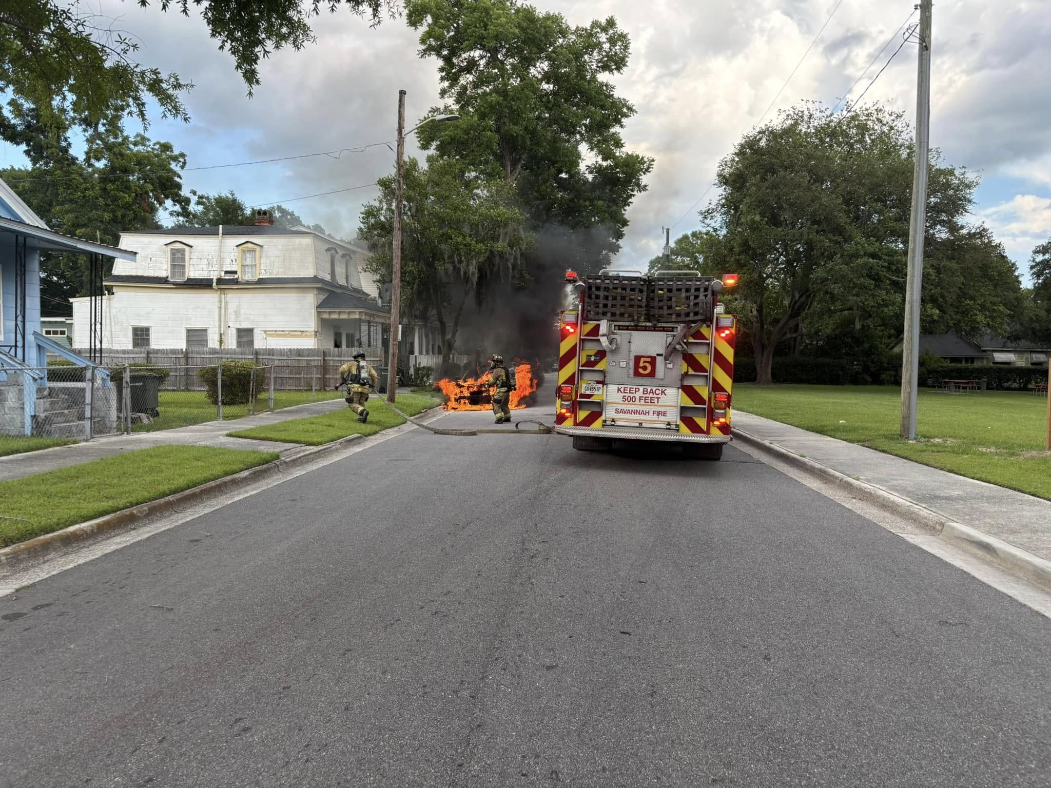 incendio vehicular savannah